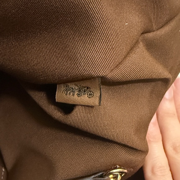 Coach Tan Signature Tote Bag - Picture 13 of 14